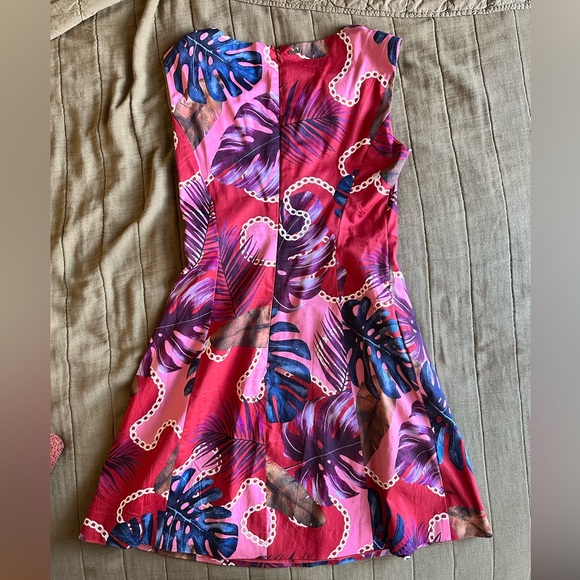 Guess Red Fit Flare Dress Size small - Picture 2 of 7